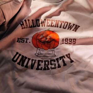 Halloweentown University Women's Pumpkin Sweater -pink